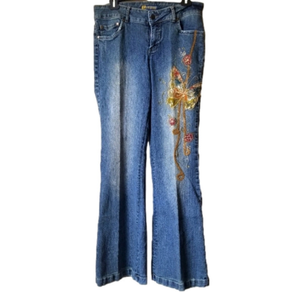 90s Butterfly Jeans (S)